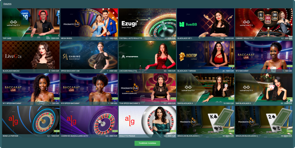 22Casino kaszinó platform